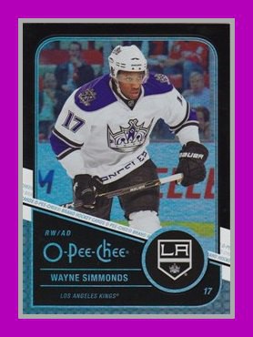 2011/12 O-Pee-Chee #218 Wayne SIMMONDS 005/100 Rainbow Black