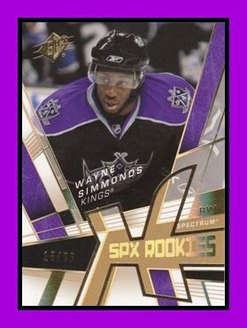 2008/09 SPx #102 Wayne SIMMONDS 18/25 SPX Rookies Spectrum