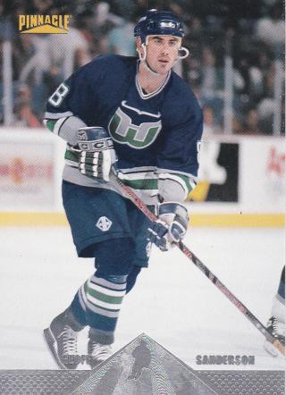 1996-97 Pinnacle #187 Geoff SANDERSON Premium Stock