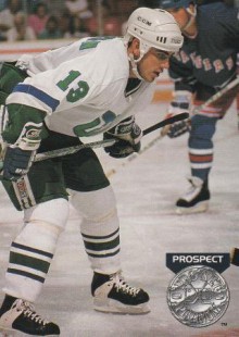 1991-92 Pro Set Platinum #256 Geoff SANDERSON Prospect